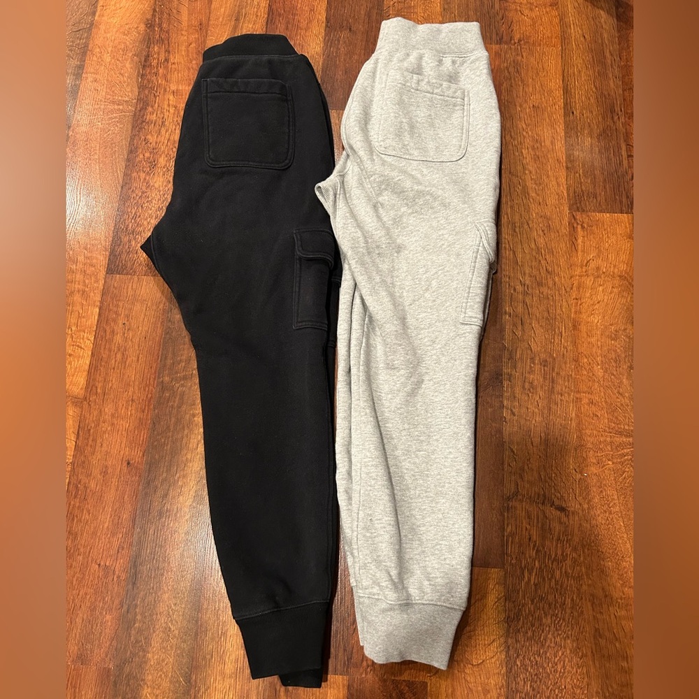 TWO Champion Joggers, Reverse Weave Fleece Cargo Pants for Men Size L